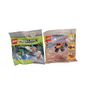 LEGO Minecraft 30705 and 30691 The Lush Cave Fight 40‎ Pieces Building Toy NEW